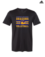 Clintondale HS Volleyball Stamp - Mens Adidas Performance Shirt