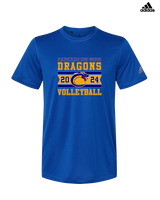Clintondale HS Volleyball Stamp - Mens Adidas Performance Shirt
