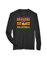 Clintondale HS Volleyball Stamp - Performance Longsleeve