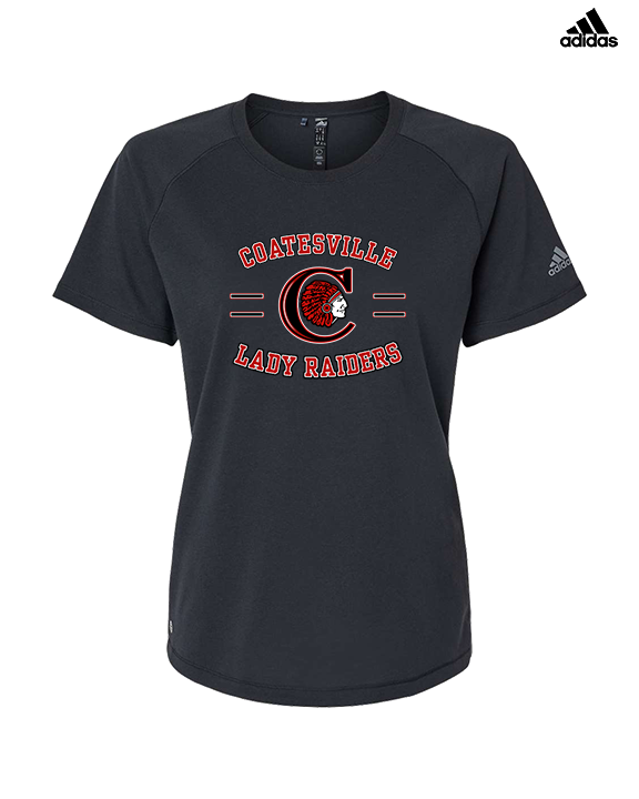 Coatesville HS Girls Basketball Curve - Womens Adidas Performance Shirt