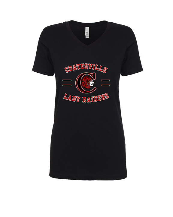 Coatesville HS Girls Basketball Curve - Womens Vneck