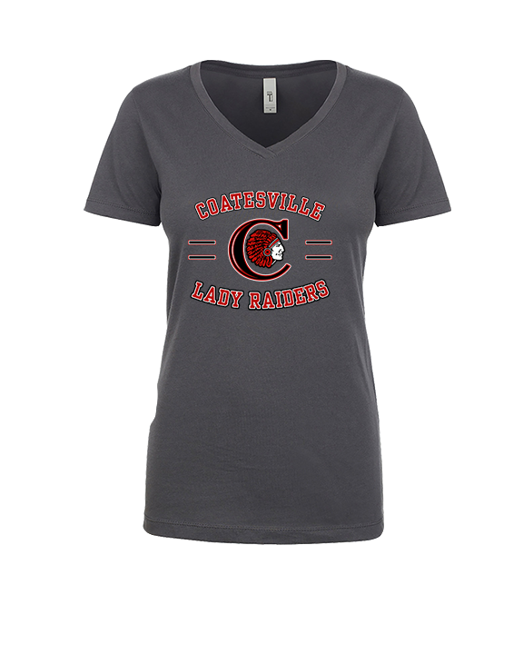 Coatesville HS Girls Basketball Curve - Womens Vneck