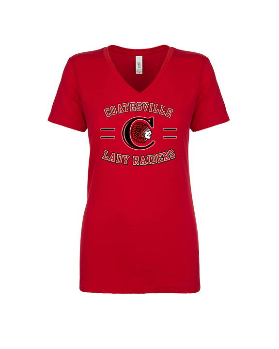 Coatesville HS Girls Basketball Curve - Womens Vneck