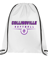 Collinsville HS Softball Design - Drawstring Bag