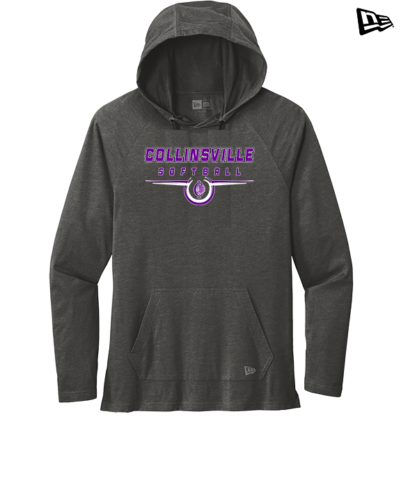 Collinsville HS Softball Design - New Era Tri-Blend Hoodie
