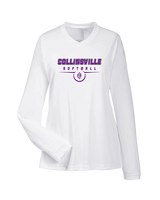 Collinsville HS Softball Design - Womens Performance Longsleeve
