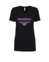 Collinsville HS Softball Design - Womens Vneck