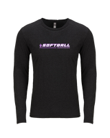 Collinsville HS Softball Line - Tri-Blend Long Sleeve