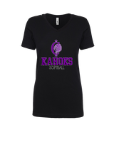 Collinsville HS Softball Shadow - Womens Vneck