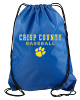 Crisp County HS Baseball Block - Drawstring Bag