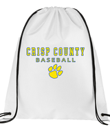 Crisp County HS Baseball Block - Drawstring Bag