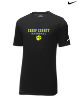 Crisp County HS Baseball Block - Mens Nike Cotton Poly Tee