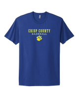 Crisp County HS Baseball Block - Mens Select Cotton T-Shirt