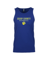 Crisp County HS Baseball Block - Tank Top