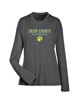 Crisp County HS Baseball Block - Womens Performance Longsleeve