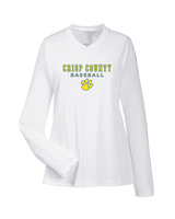 Crisp County HS Baseball Block - Womens Performance Longsleeve