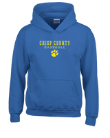 Crisp County HS Baseball Block - Youth Hoodie
