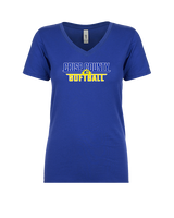 Crisp County HS Softball Logo 01 - Womens Vneck