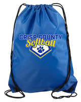 Crisp County HS Softball Logo 02 - Drawstring Bag
