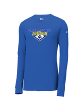 Crisp County HS Softball Logo 02 - Mens Nike Longsleeve