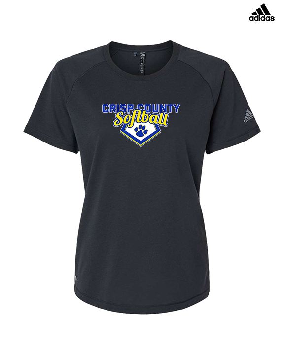 Crisp County HS Softball Logo 02 - Womens Adidas Performance Shirt