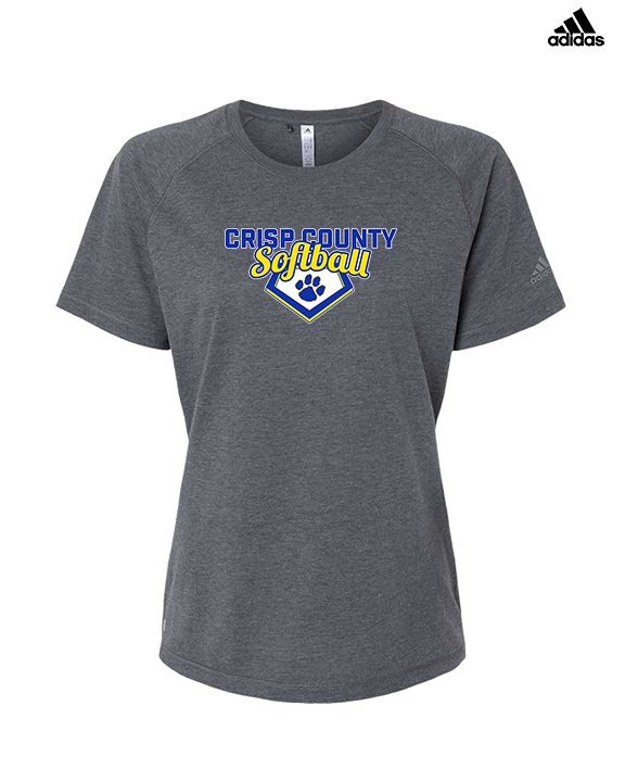 Crisp County HS Softball Logo 02 - Womens Adidas Performance Shirt