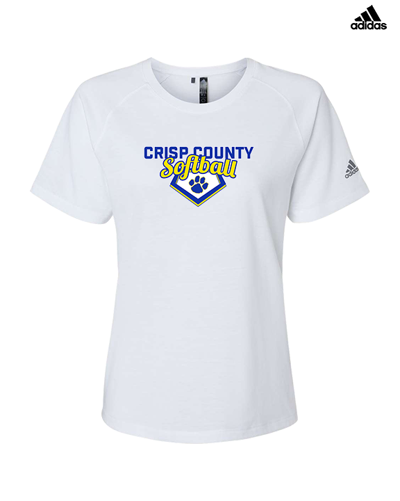 Crisp County HS Softball Logo 02 - Womens Adidas Performance Shirt