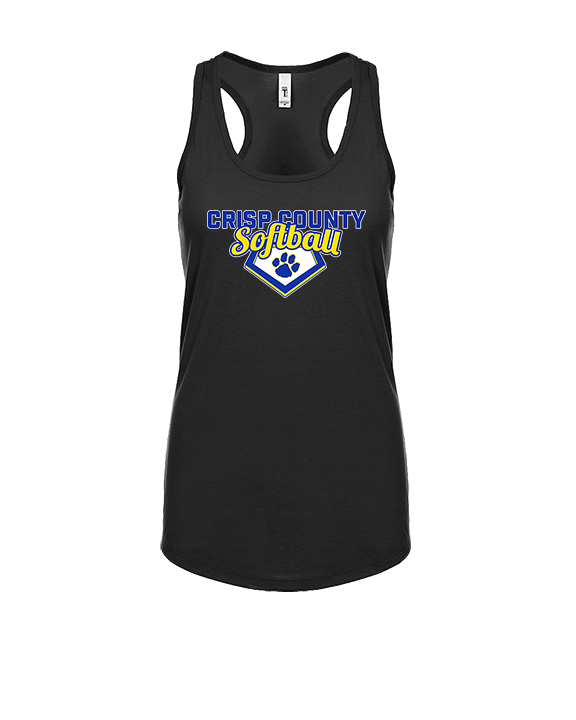 Crisp County HS Softball Logo 02 - Womens Tank Top
