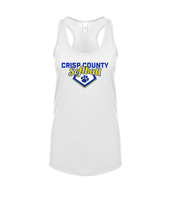 Crisp County HS Softball Logo 02 - Womens Tank Top