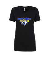 Crisp County HS Softball Logo 02 - Womens Vneck