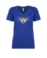 Crisp County HS Softball Logo 02 - Womens Vneck