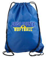 Crisp County HS Softball Logo 03 - Drawstring Bag