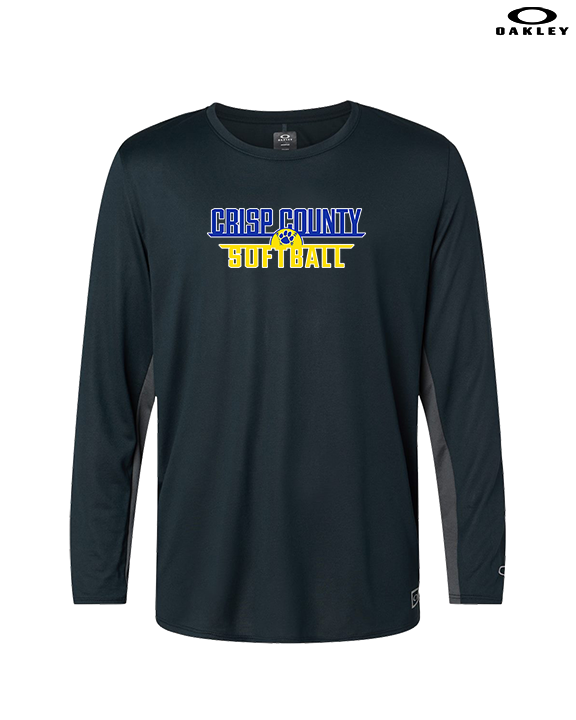 Crisp County HS Softball Logo 03 - Mens Oakley Longsleeve