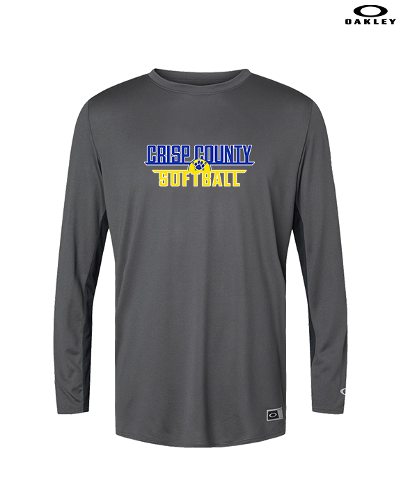 Crisp County HS Softball Logo 03 - Mens Oakley Longsleeve
