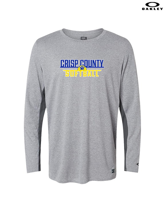 Crisp County HS Softball Logo 03 - Mens Oakley Longsleeve