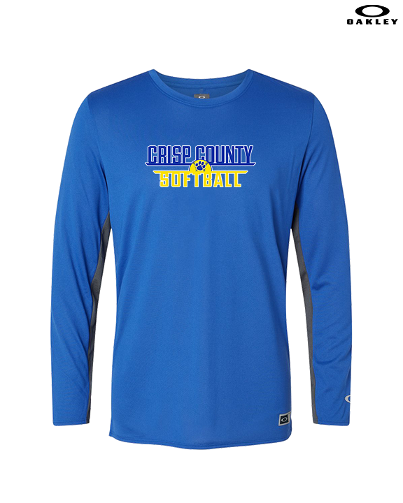 Crisp County HS Softball Logo 03 - Mens Oakley Longsleeve
