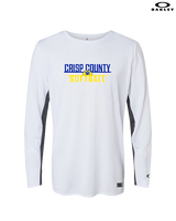Crisp County HS Softball Logo 03 - Mens Oakley Longsleeve