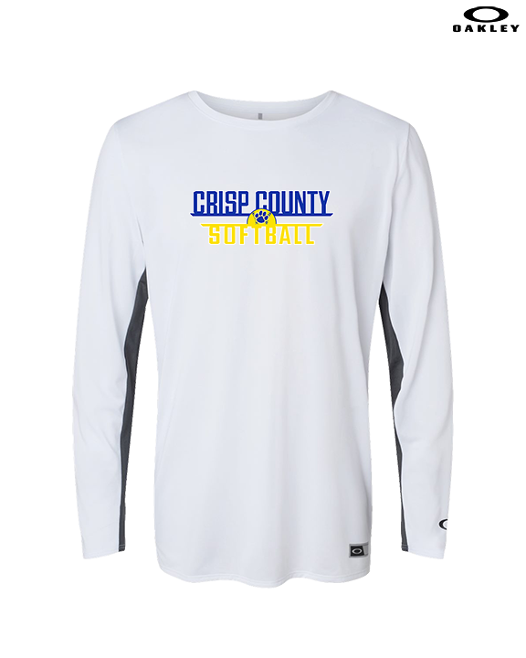 Crisp County HS Softball Logo 03 - Mens Oakley Longsleeve