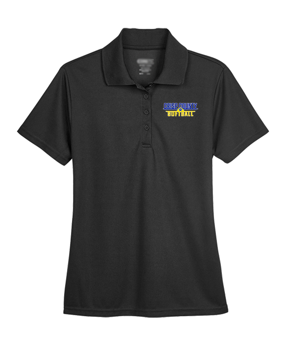 Crisp County HS Softball Logo 03 - Womens Polo