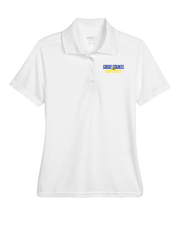 Crisp County HS Softball Logo 03 - Womens Polo