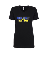 Crisp County HS Softball Logo 03 - Womens Vneck