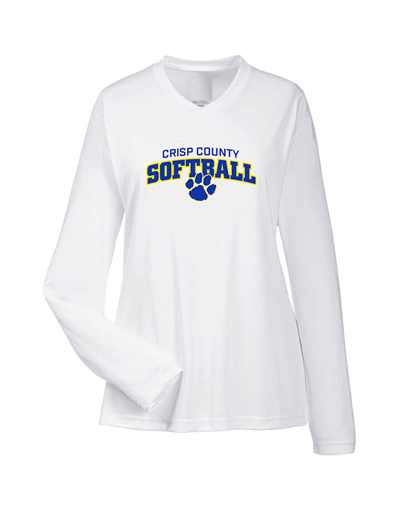 Crisp County HS Softball Logo 04 - Womens Performance Longsleeve