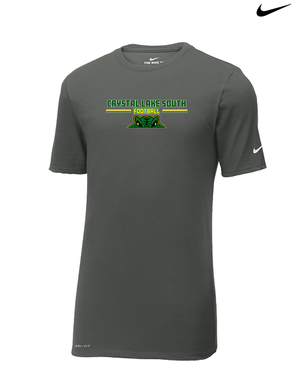 Crystal Lake South HS Football Keen - Mens Nike Cotton Poly Tee