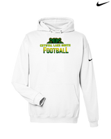 Crystal Lake South HS Football Splatter - Nike Club Fleece Hoodie