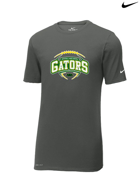 Crystal Lake South HS Football Toss - Mens Nike Cotton Poly Tee