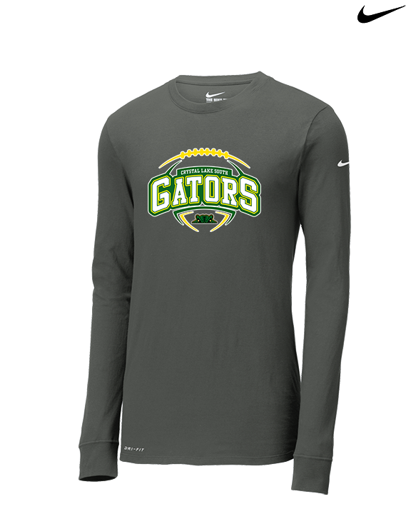 Crystal Lake South HS Football Toss - Mens Nike Longsleeve