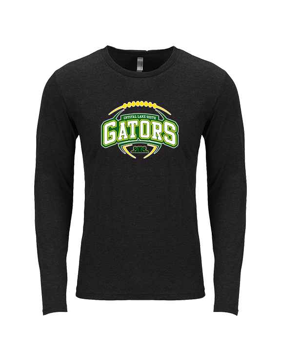 Crystal Lake South HS Football Toss - Tri-Blend Long Sleeve