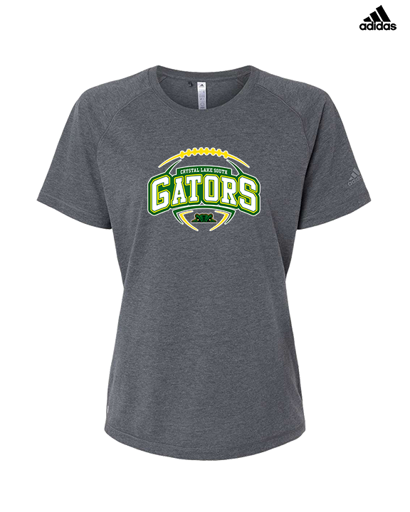 Crystal Lake South HS Football Toss - Womens Adidas Performance Shirt