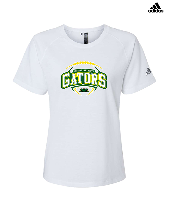 Crystal Lake South HS Football Toss - Womens Adidas Performance Shirt