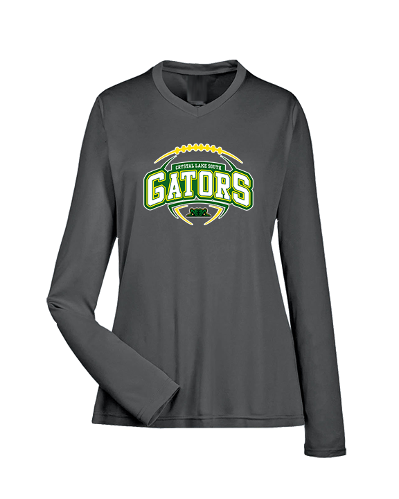 Crystal Lake South HS Football Toss - Womens Performance Longsleeve